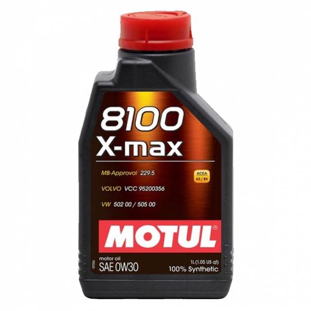 Моторное масло 8100 X-MAX SAE 0W-30 1л MOTUL 106569